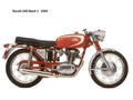 Ducati Mach1 1964 motorbike A4 Photo Print
