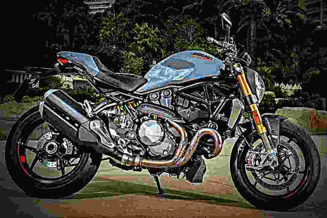 Ducati Monster 1200 2017 1 motorbike A4 Photo Print