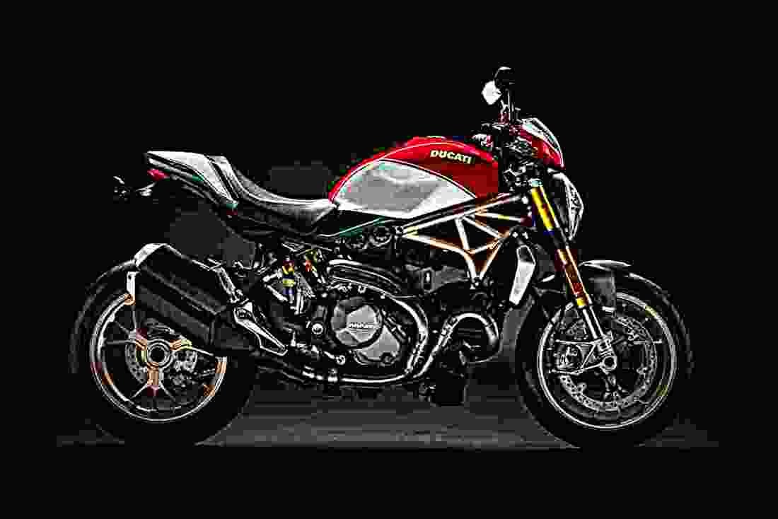 Ducati Monster 1200 2019 3 motorbike A4 Photo Print