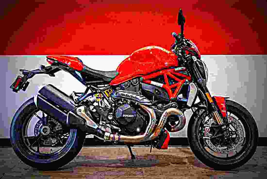 Ducati Monster 1200 R 2018 1 motorbike A4 Photo Print
