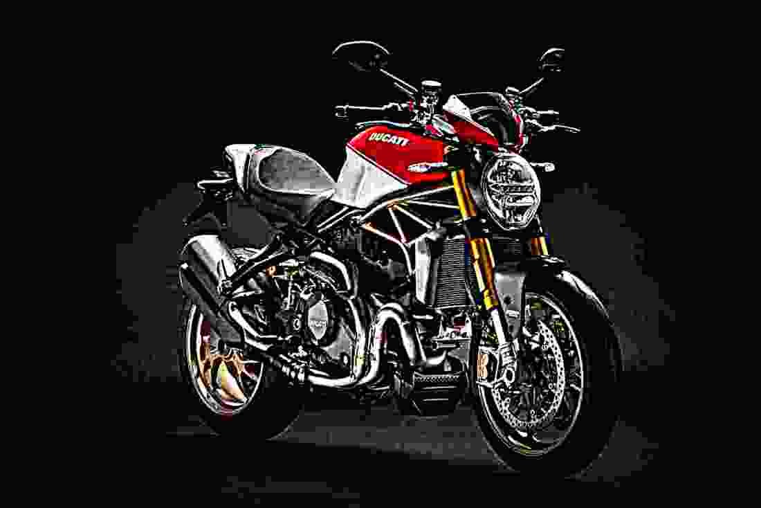 Ducati Monster 1200 R 2019 1 motorbike A4 Photo Print