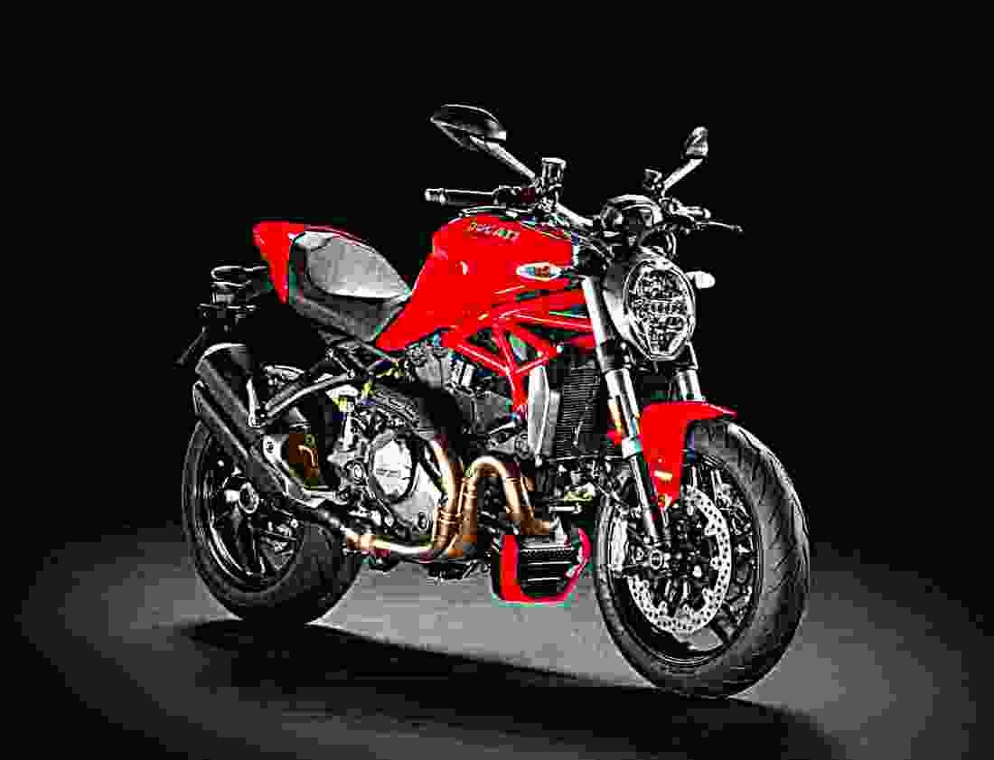 Ducati Monster 1200 S 2018 1 motorbike A4 Photo Print