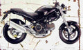 Ducati Monster 600 Dark 2000 Aged Vintage A4 Photo Print