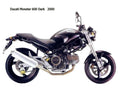Ducati Monster 600 Dark 2000 motorbike A4 Photo Print