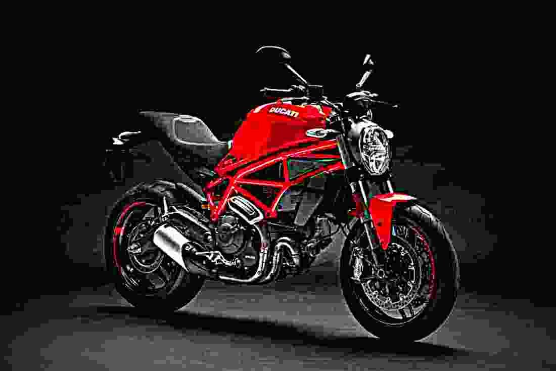 Ducati Monster 797 2019 3 motorbike A4 Photo Print