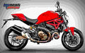 Ducati Monster 821 2017 1 motorbike A4 Photo Print