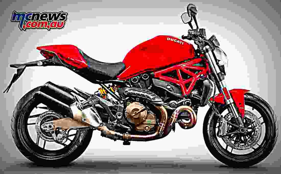 Ducati Monster 821 2017 1 motorbike A4 Photo Print