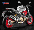 Ducati Monster 821 2017 2 motorbike A4 Photo Print