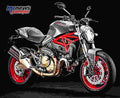 Ducati Monster 821 2017 3 motorbike A4 Photo Print