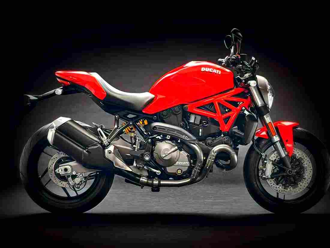 Ducati Monster 821 2018 4 motorbike A4 Photo Print