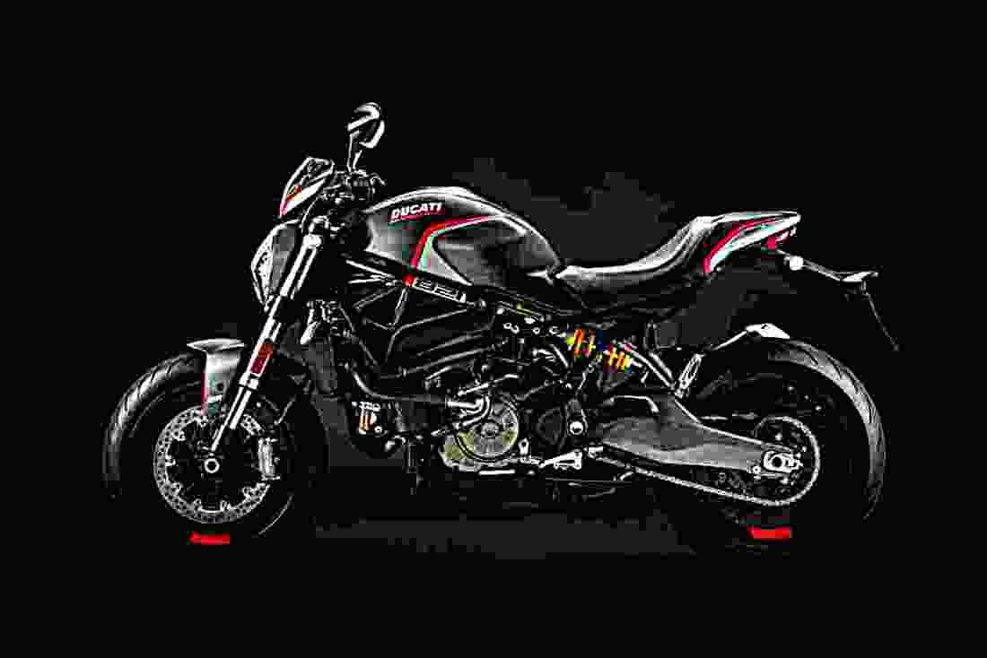 Ducati Monster 821 2019 4 motorbike A4 Photo Print
