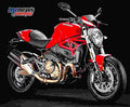 Ducati Monster 821 Stripe 2017 3 motorbike A4 Photo Print