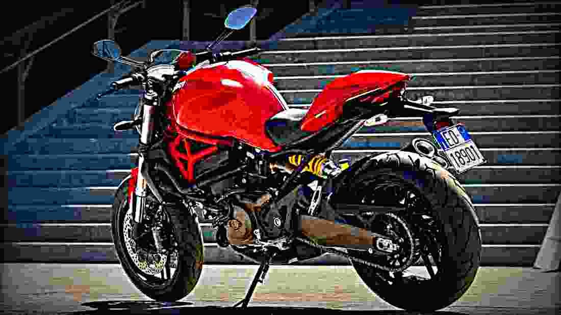 Ducati Monster 821 Stripe 2017 4 motorbike A4 Photo Print