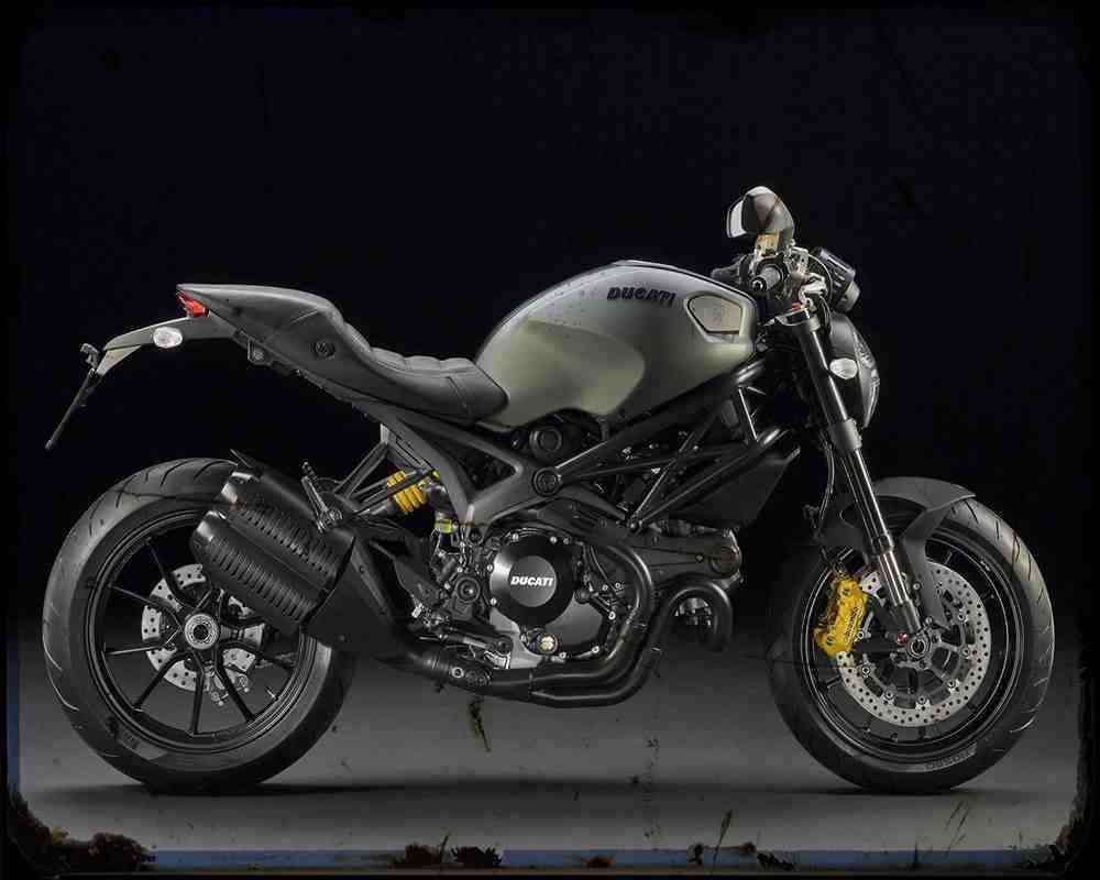 Ducati Monster Diesel Motorbike Vintage Aged A4 Photo Print