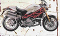 Ducati Monster S4R S 2006 Aged Vintage A4 Photo Print