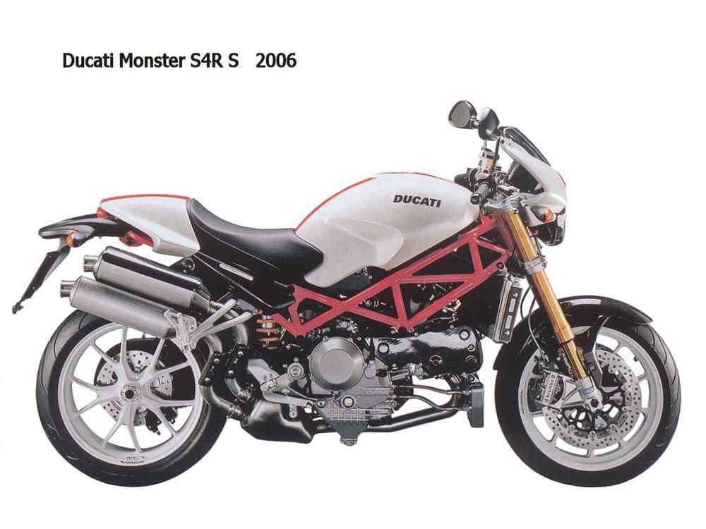Ducati Monster S4R S 2006 motorbike A4 Photo Print