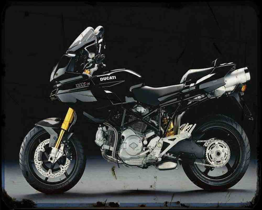 Ducati Multistrada 1000S Ds 05 2 Motorbike Vintage Aged A4 Photo Print