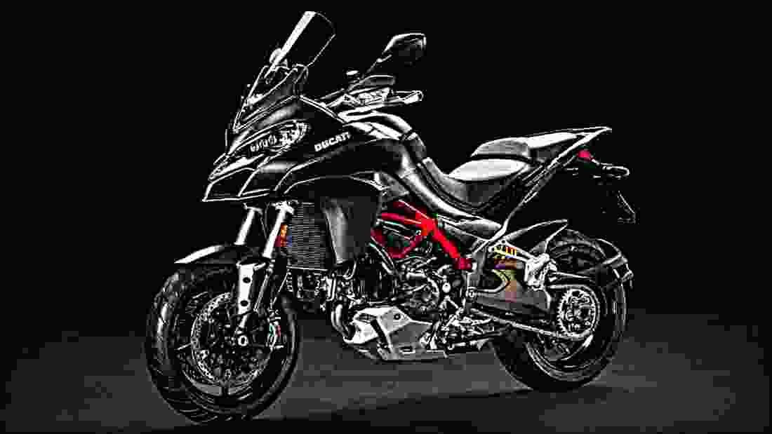 Ducati Multistrada 1200 2017 4 motorbike A4 Photo Print