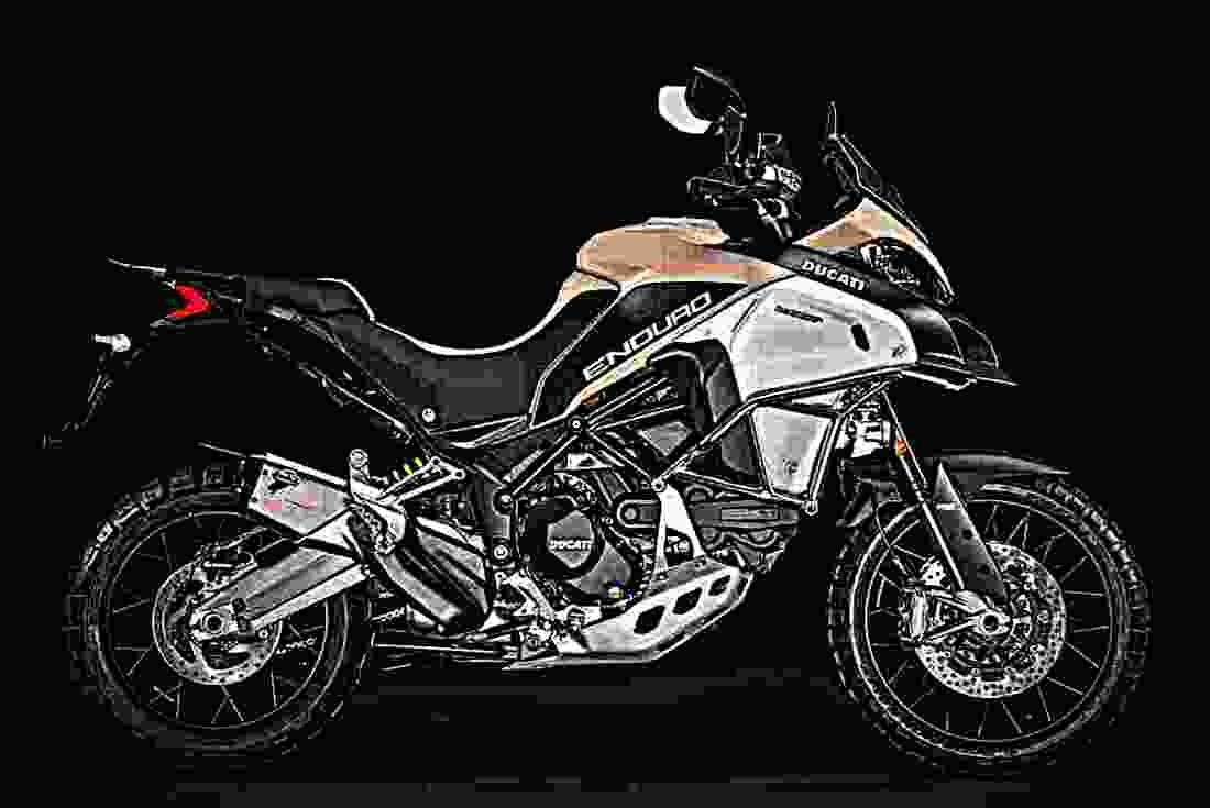 Ducati Multistrada 1200 Enduro 2018 1 motorbike A4 Photo Print