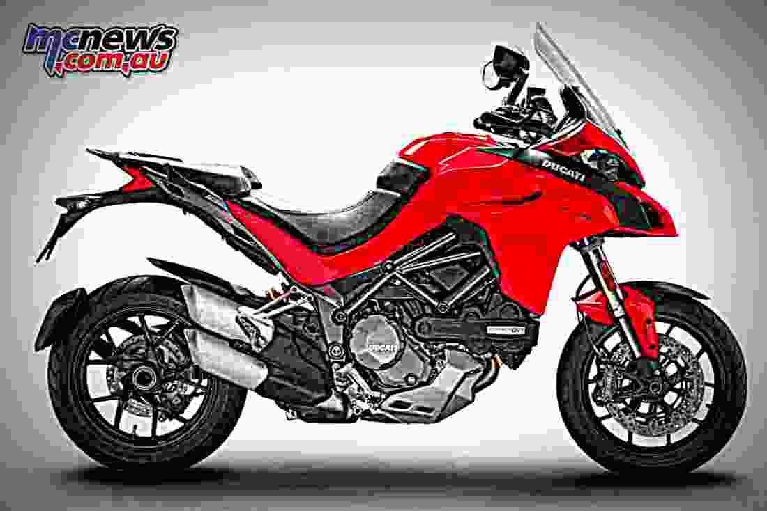 Ducati Multistrada 1260 S 2018 3 motorbike A4 Photo Print