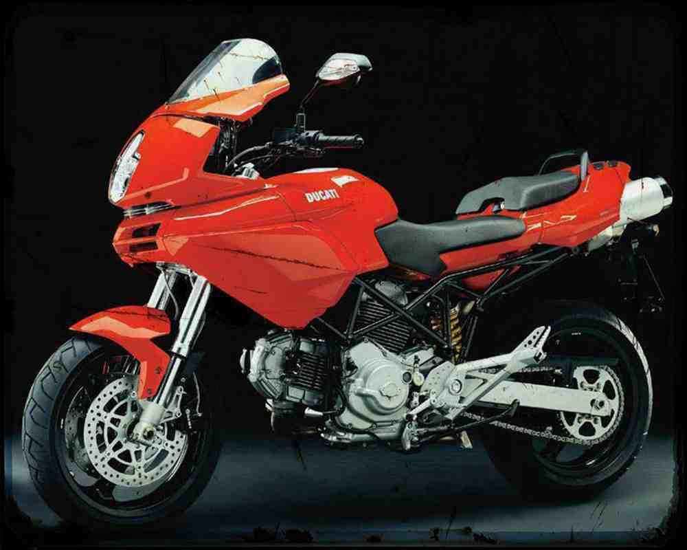 Ducati Multistrada 620 05 3 Motorbike Vintage Aged A4 Photo Print