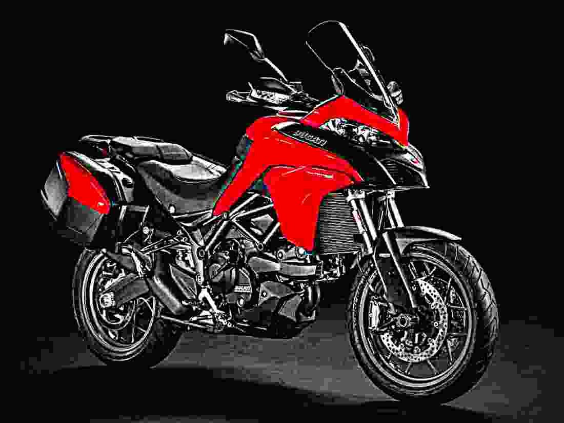 Ducati Multistrada 950 2017 1 motorbike A4 Photo Print