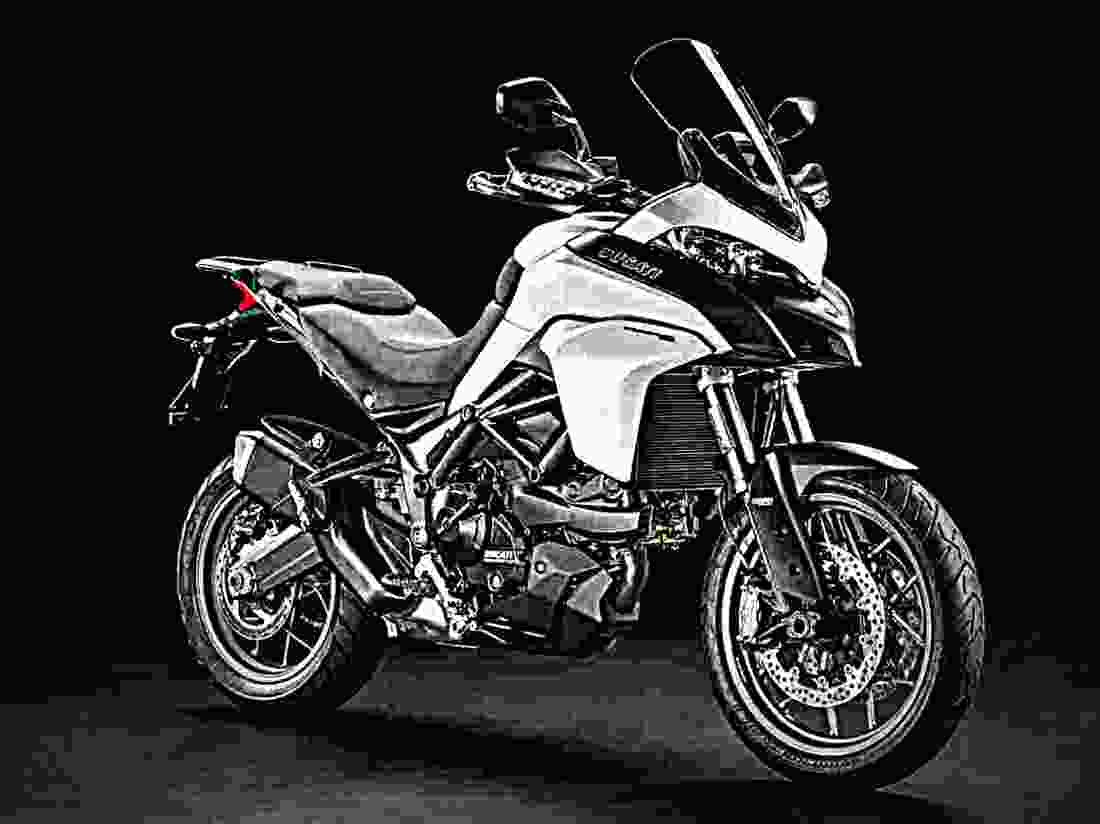 Ducati Multistrada 950 2017 2 motorbike A4 Photo Print