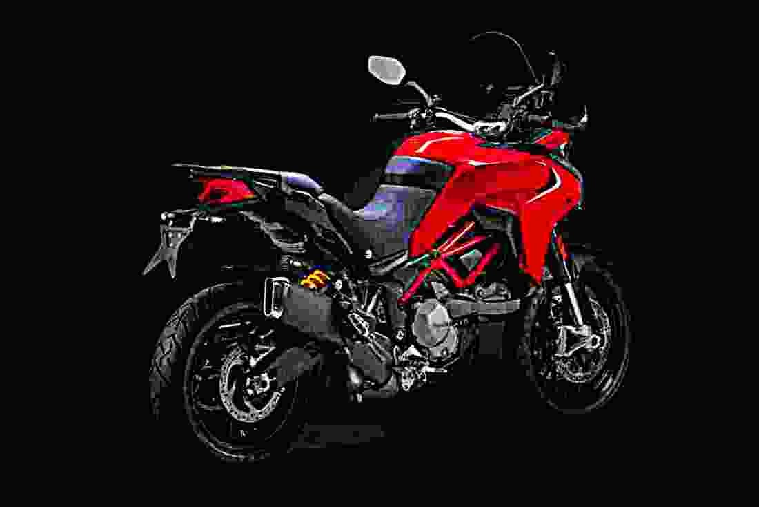 Ducati Multistrada 950 2019 3 motorbike A4 Photo Print