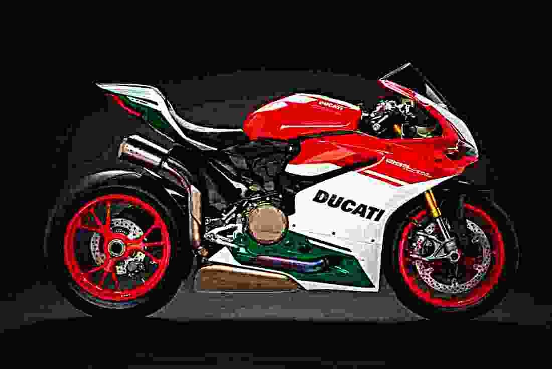 Ducati Panigale 1299 R Final Edition 2019 3 motorbike A4 Photo Print