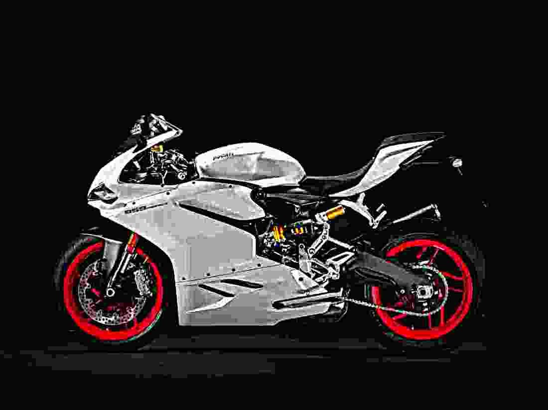 Ducati Panigale 959 2019 2 motorbike A4 Photo Print