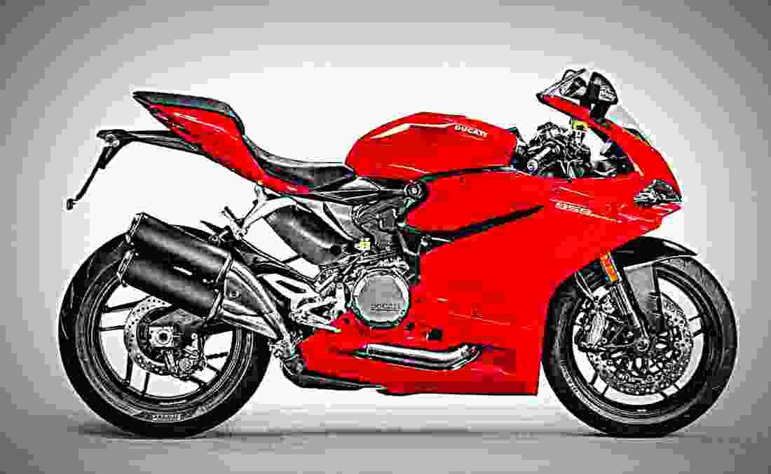 Ducati Panigale 959 Corse 2018 4 motorbike A4 Photo Print