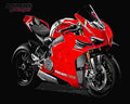 Ducati Panigale V4 S 2019 2 motorbike A4 Photo Print