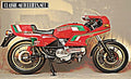 Ducati Pantah 1 motorbike A4 Photo Print