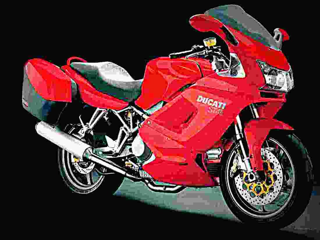 Ducati ST 4 2000 2 motorbike A4 Photo Print