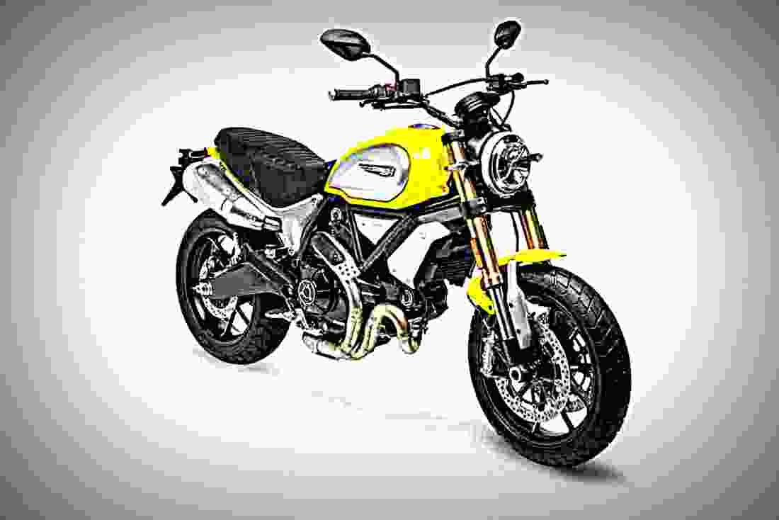 Ducati Scrambler 1100 2018 1 motorbike A4 Photo Print