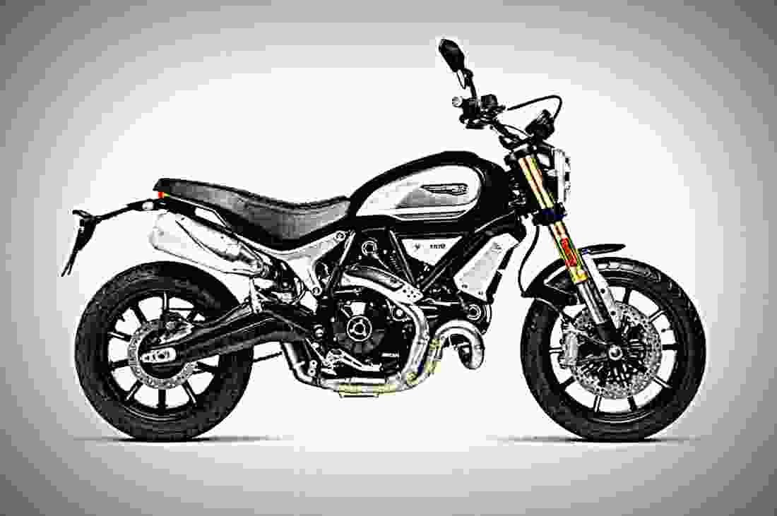 Ducati Scrambler 1100 2019 3 motorbike A4 Photo Print