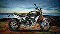 Ducati Scrambler 1100 Sport 2018 1 motorbike A4 Photo Print