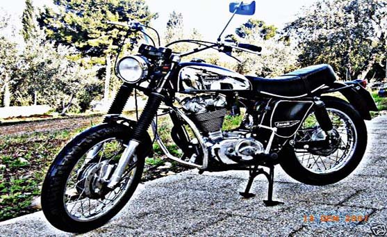 Ducati Scrambler 350 motorbike A4 Photo Print