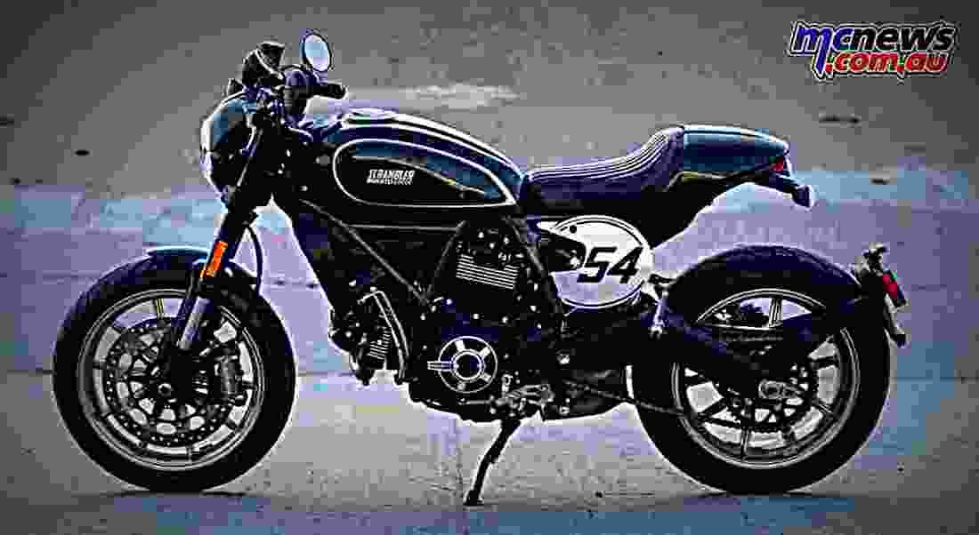 Ducati Scrambler Cafe Racer 2017 4 motorbike A4 Photo Print