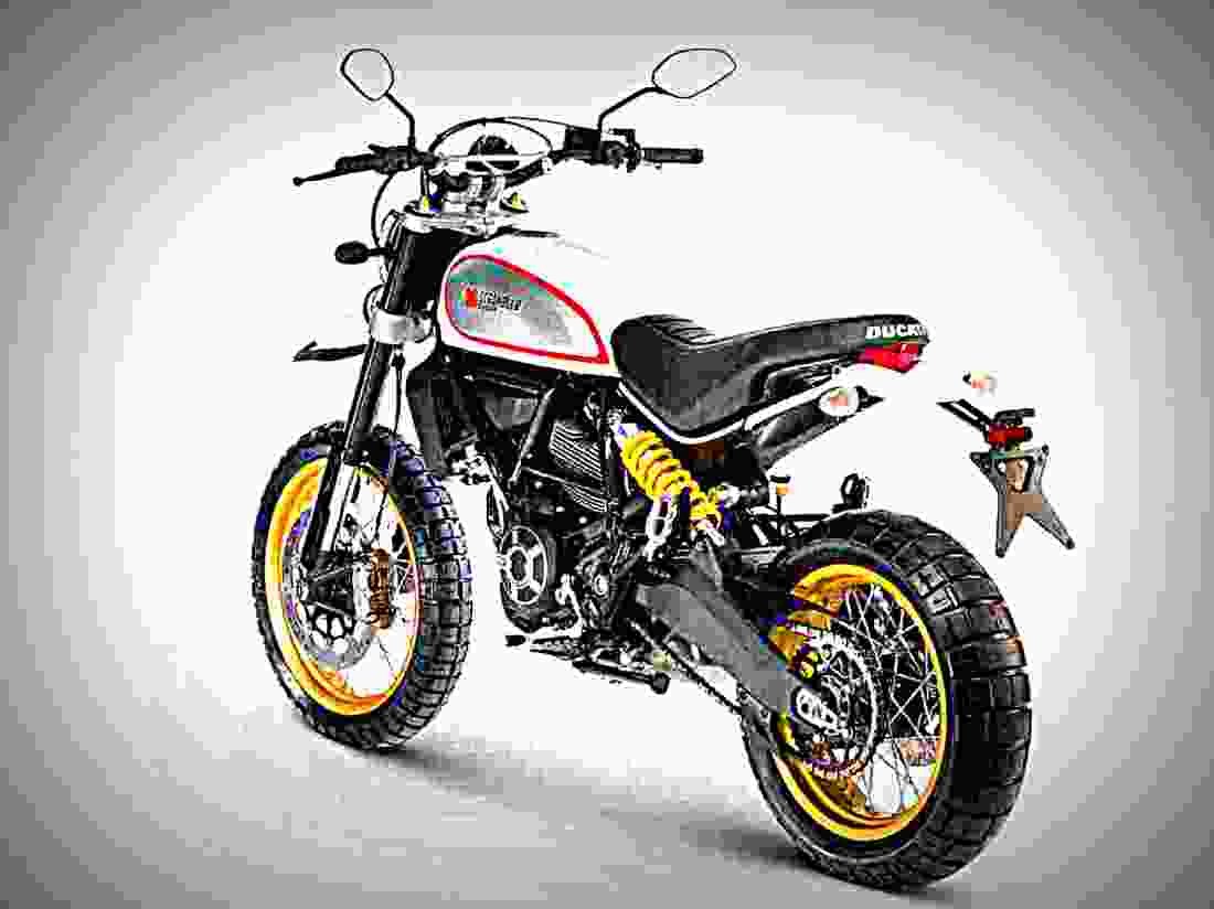 Ducati Scrambler Desert Sled 2017 2 motorbike A4 Photo Print