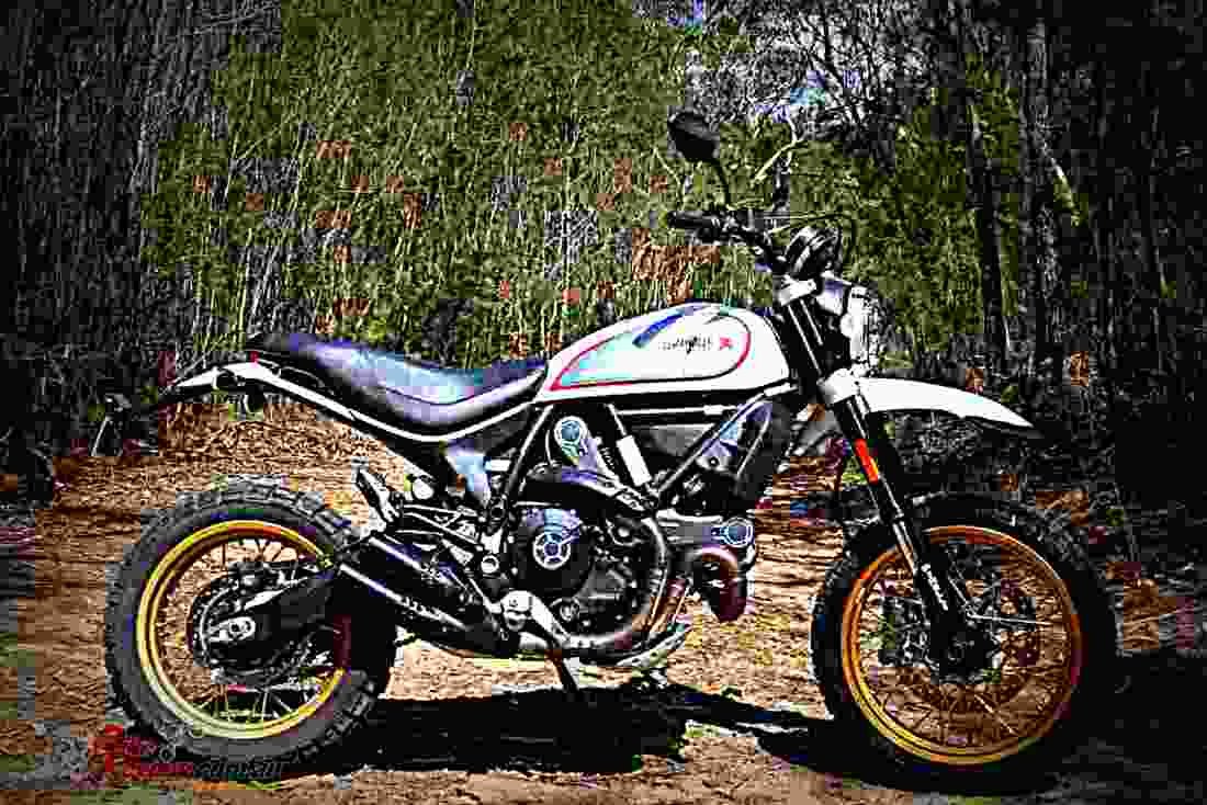 Ducati Scrambler Desert Sled 2018 3 motorbike A4 Photo Print