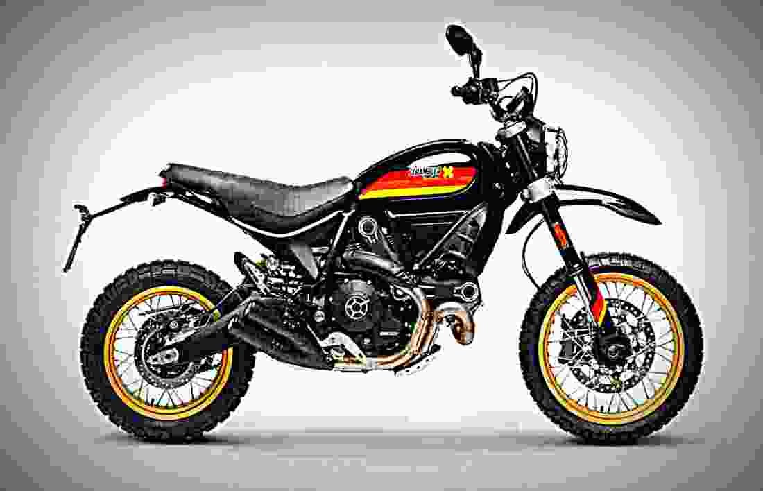 Ducati Scrambler Desert Sled 2018 4 motorbike A4 Photo Print