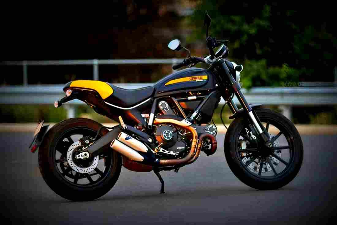 Ducati Scrambler Full Throttle 2017 3 motorbike A4 Photo Print