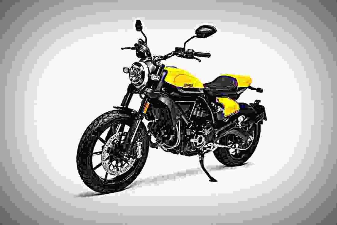 Ducati Scrambler Full Throttle 2019 4 motorbike A4 Photo Print