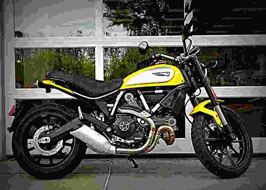 Ducati Scrambler Icon 2017 4 motorbike A4 Photo Print