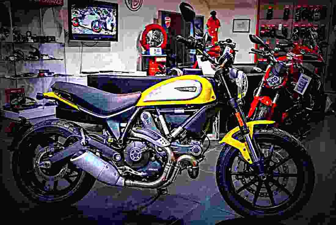 Ducati Scrambler Icon 2018 4 motorbike A4 Photo Print