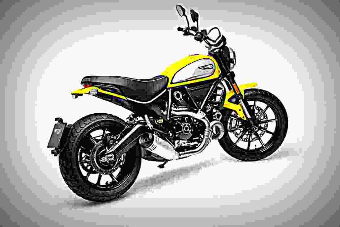 Ducati Scrambler Icon 2019 2 motorbike A4 Photo Print