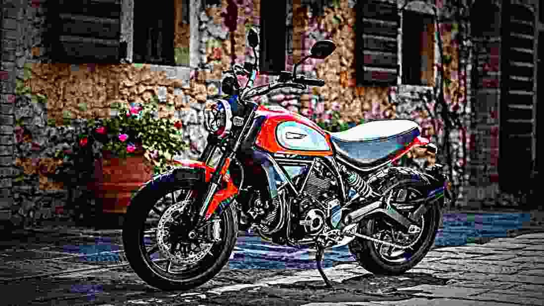 Ducati Scrambler Icon 2019 4 motorbike A4 Photo Print
