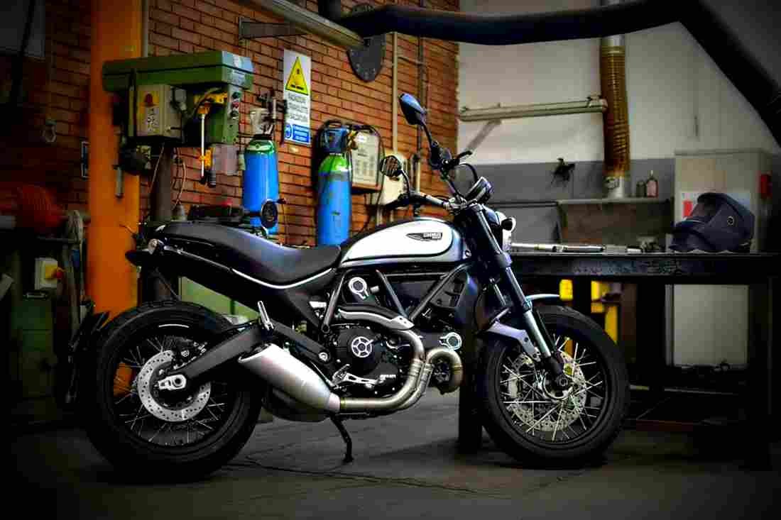 Ducati Scrambler Street Classic 2018 2 motorbike A4 Photo Print