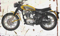Ducati Scrambler350 1970 Aged Vintage A4 Photo Print